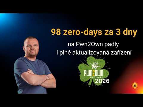 Hacknuty i plně aktualizovaná zařízení - Pwn2Own Ireland 2026
